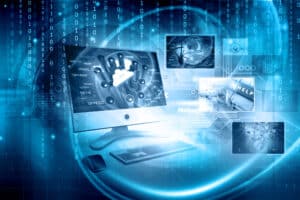 Digital technology background representing Digital Technology in Refractory Anchor Manufacturing - RAI